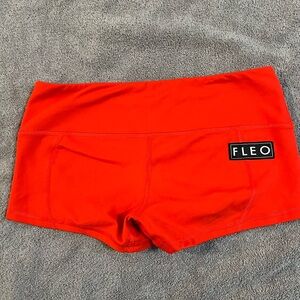 Red Orange Fleo. Size Medium. Rarely worn.